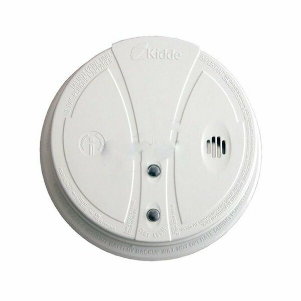 American Imaginations Round White Smoke Alarm with Battery Back-Up Plastic AI-36956